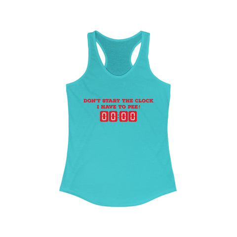 “Wait! Don’t Start!” Racerback Tank